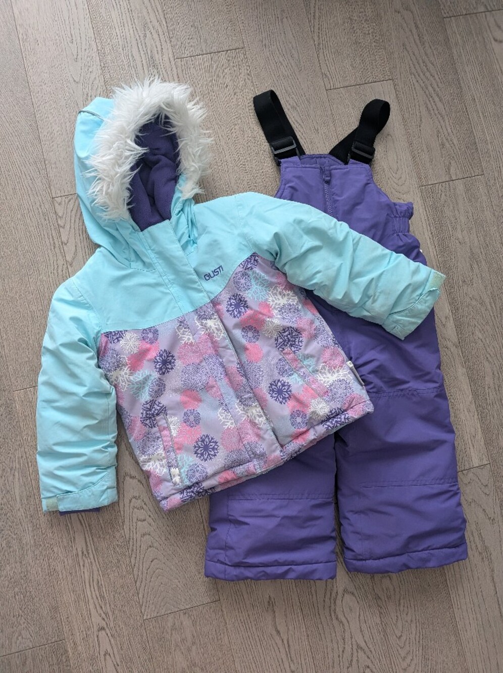 Gusti Toddler 2-Piece Winter Snowsuit Girls 3T